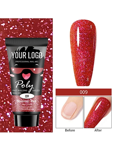 glitter color gel